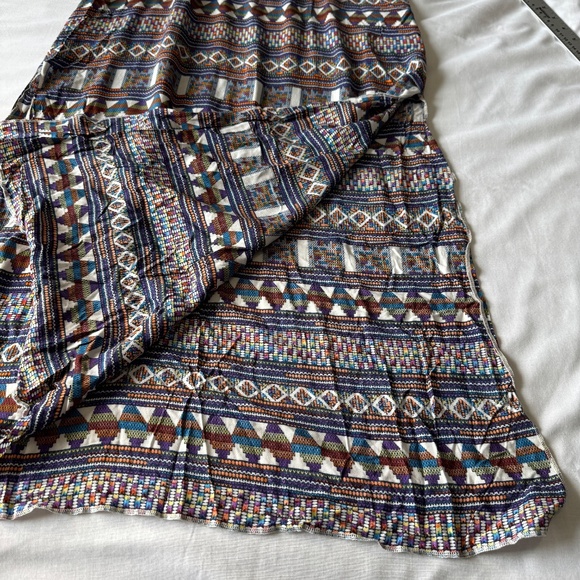 Women's Sleeveless Summer Aztec Maxi Dress Multicolor‎ Medium Tribal Coco Cabana - Picture 14 of 15